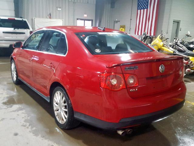 3VWXJ71K36M652439 - 2006 VOLKSWAGEN JETTA GLI RED photo 3