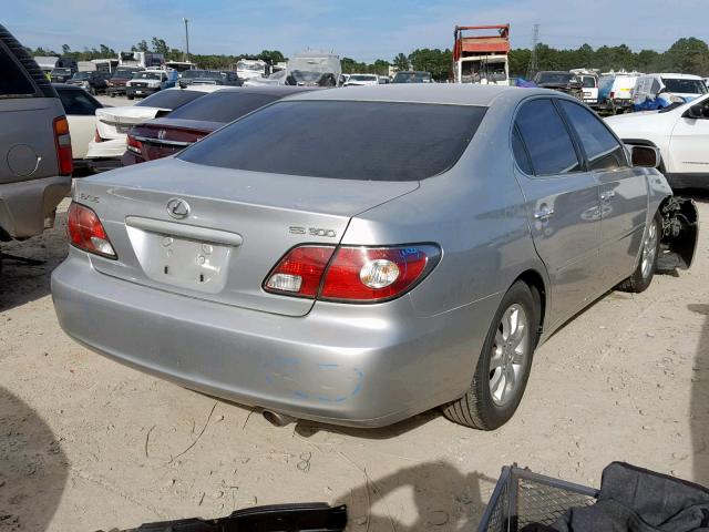 JTHBF30GX25022937 - 2002 LEXUS ES 300 SILVER photo 4