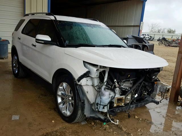 1FMHK7F8XCGA12876 - 2012 FORD EXPLORER L WHITE photo 1