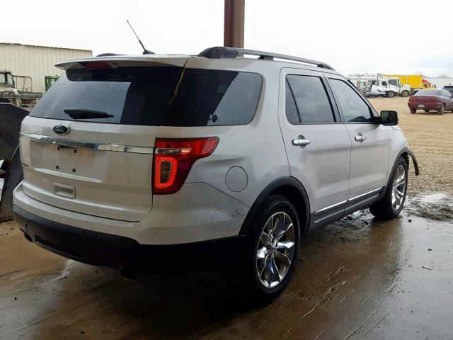 1FMHK7F8XCGA12876 - 2012 FORD EXPLORER L WHITE photo 4