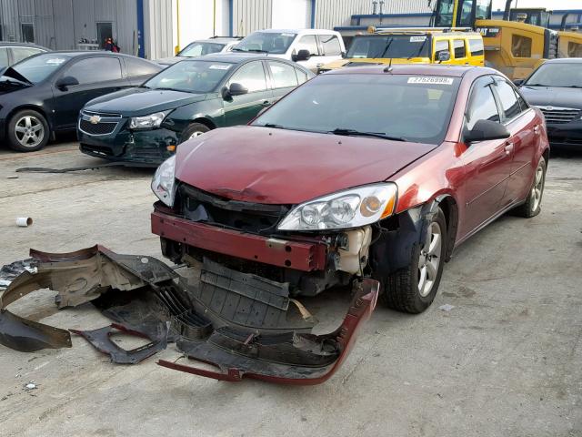 1G2ZF57B884256003 - 2008 PONTIAC G6 VALUE L MAROON photo 2