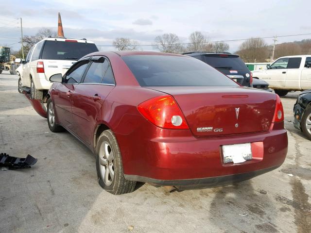 1G2ZF57B884256003 - 2008 PONTIAC G6 VALUE L MAROON photo 3