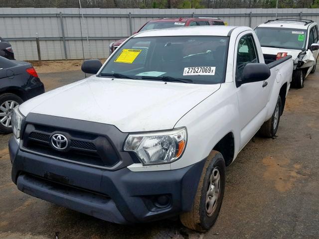 5TFNX4CNXEX032730 - 2014 TOYOTA TACOMA WHITE photo 2