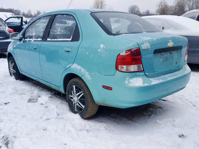 KL1TD56686B551226 - 2006 CHEVROLET AVEO BASE ტალღისფერი ფოტო 3