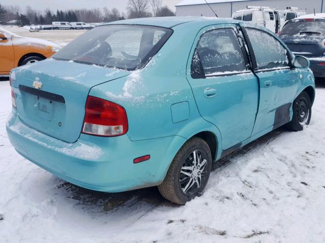 KL1TD56686B551226 - 2006 CHEVROLET AVEO BASE ტალღისფერი ფოტო 4