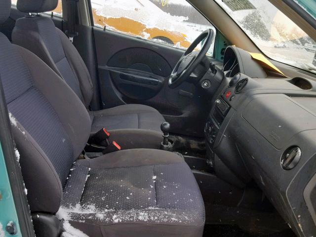 KL1TD56686B551226 - 2006 CHEVROLET AVEO BASE ტალღისფერი ფოტო 5