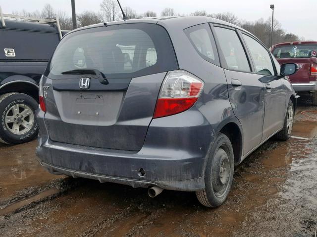 JHMGE8H34DC036094 - 2013 HONDA FIT CHARCOAL photo 4