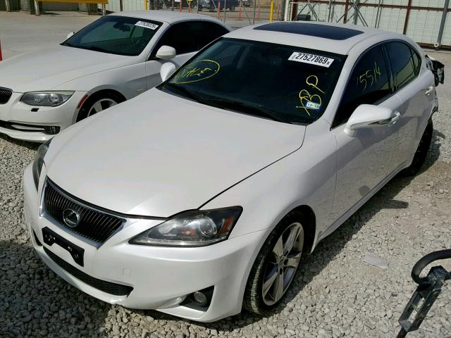 JTHBF5C2XC5166078 - 2012 LEXUS IS 250 WHITE photo 2