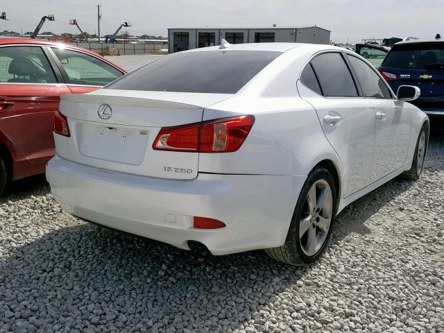 JTHBF5C2XC5166078 - 2012 LEXUS IS 250 WHITE photo 4