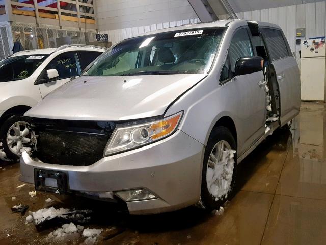 5FNRL5H90BB009932 - 2011 HONDA ODYSSEY TO SILVER photo 2