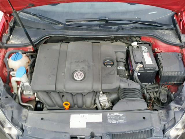 WVWDA7AJ6BW305694 - 2011 VOLKSWAGEN GOLF RED photo 7