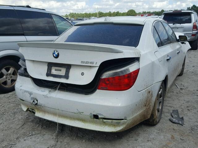 WBANA53594B852541 - 2004 BMW 525 I WHITE photo 4