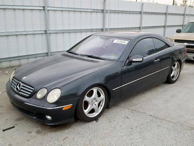 WDBPJ75J04A042267 - 2004 MERCEDES-BENZ CL 500 BLUE photo 2