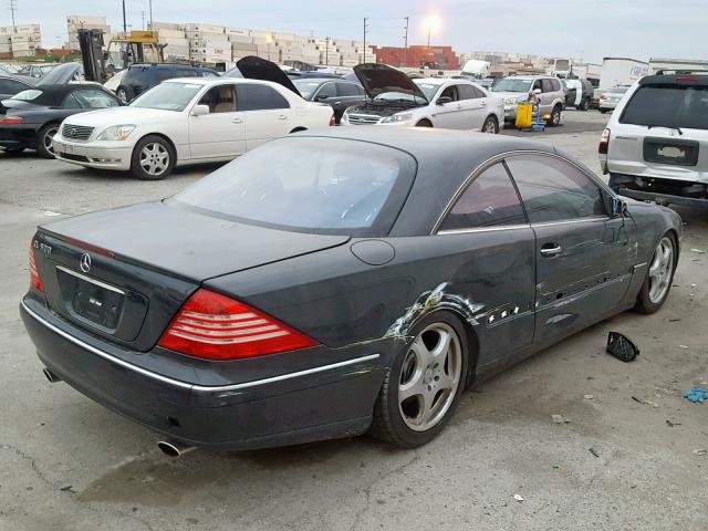 WDBPJ75J04A042267 - 2004 MERCEDES-BENZ CL 500 BLUE photo 4