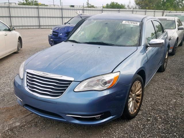 1C3BC2FB5BN569733 - 2011 CHRYSLER 200 LIMITE BLUE photo 2