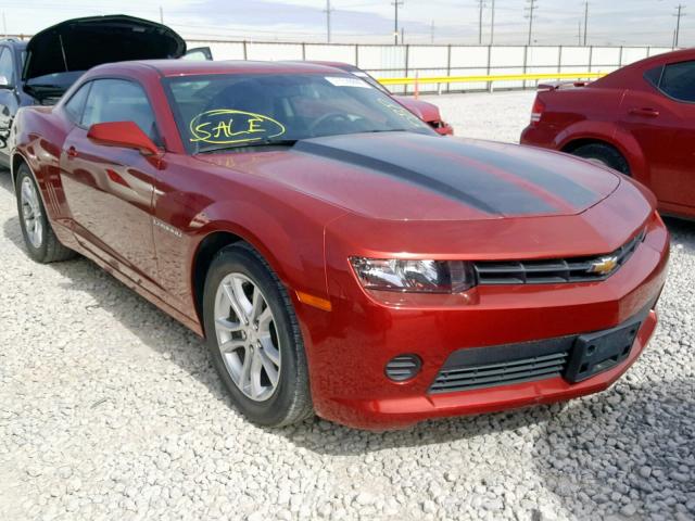 2G1FA1E36E9265110 - 2014 CHEVROLET CAMARO LS RED photo 1