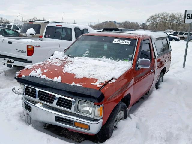 1N6SD11S8VC323850 - 1997 NISSAN TRUCK BASE RED photo 2