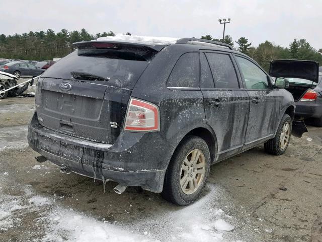 2FMDK48C68BA27615 - 2008 FORD EDGE SEL BLACK photo 4