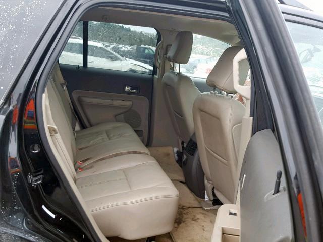 2FMDK48C68BA27615 - 2008 FORD EDGE SEL BLACK photo 6