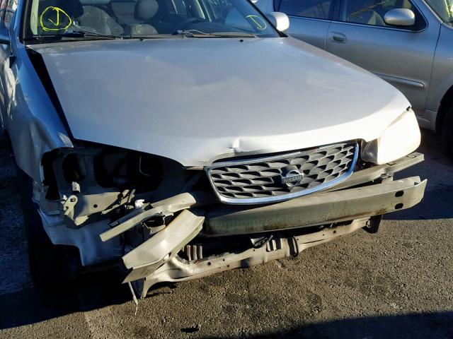 3N1BB51D91L113020 - 2001 NISSAN SENTRA SE SILVER photo 9