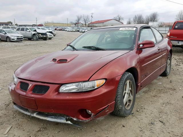 1G2WP12K01F168556 - 2001 PONTIAC GRAND PRIX MAROON photo 2