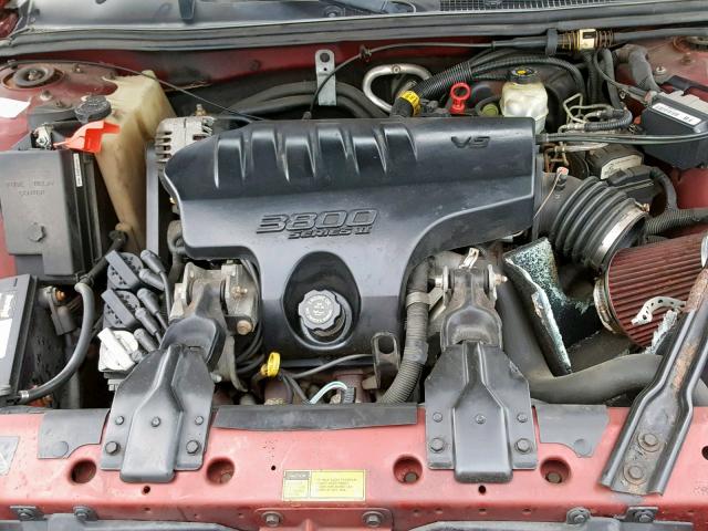 1G2WP12K01F168556 - 2001 PONTIAC GRAND PRIX MAROON photo 7