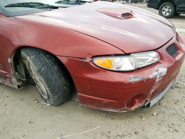 1G2WP12K01F168556 - 2001 PONTIAC GRAND PRIX MAROON photo 9