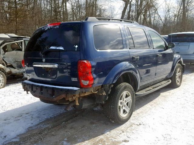 1D4HB48D44F170847 - 2004 DODGE DURANGO SL BLUE photo 4