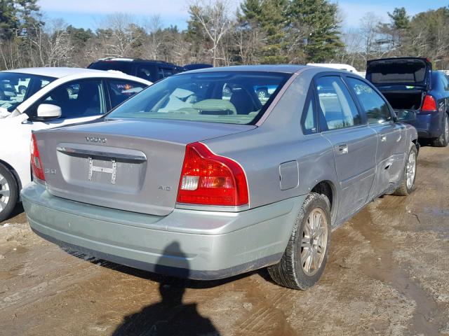 YV1TH59H641361223 - 2004 VOLVO S80 2.5T GRAY photo 4