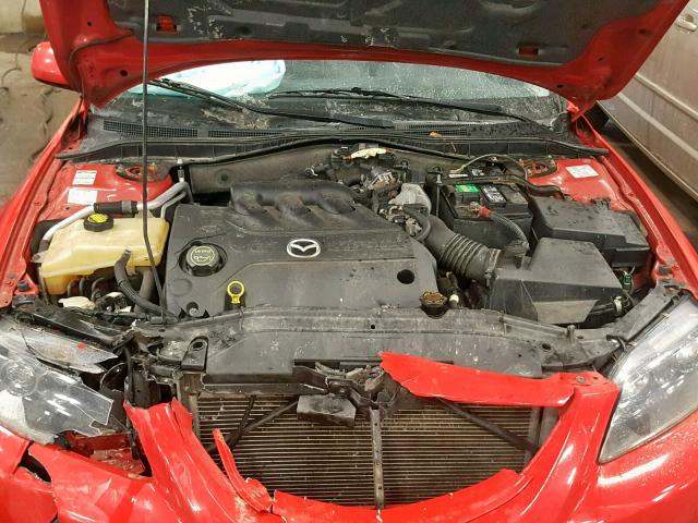 1YVHP84D245N26711 - 2004 MAZDA 6 S RED photo 7