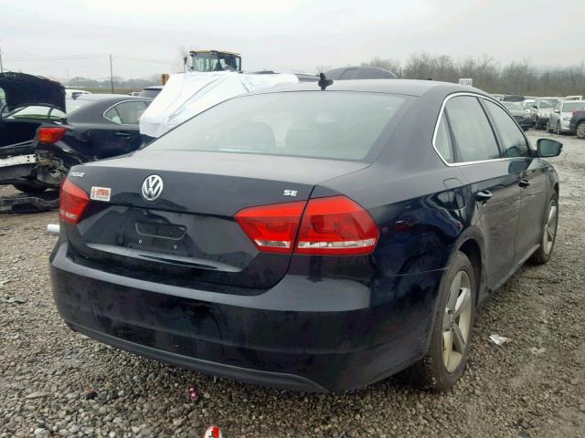 1VWBP7A30DC120288 - 2013 VOLKSWAGEN PASSAT SE BLACK photo 4