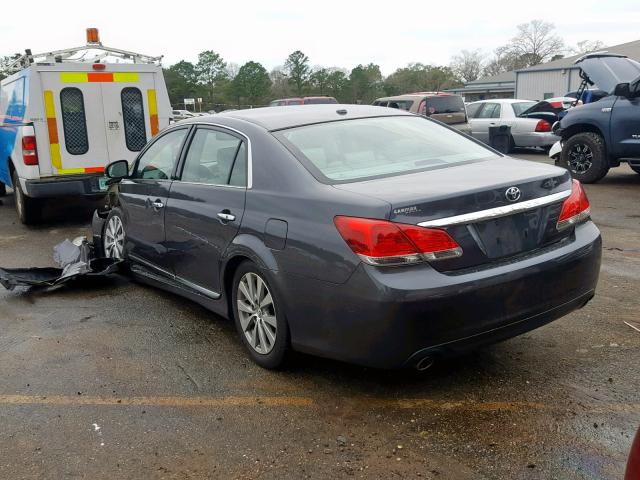 4T1BK3DB1BU377685 - 2011 TOYOTA AVALON BAS GRAY photo 3