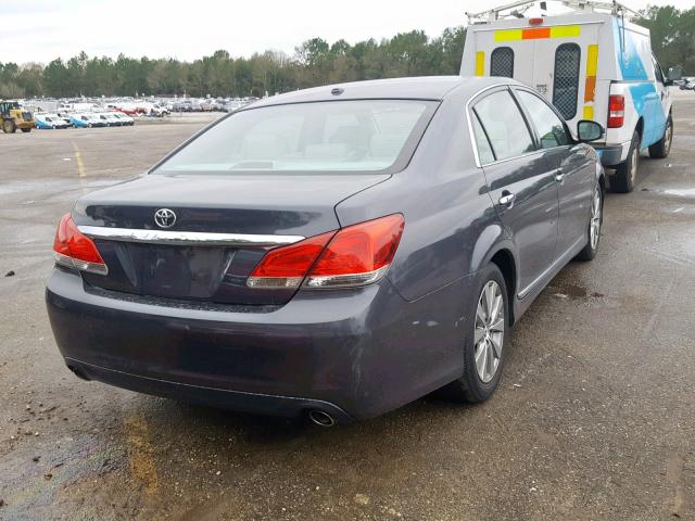 4T1BK3DB1BU377685 - 2011 TOYOTA AVALON BAS GRAY photo 4