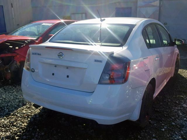 3N1AB6AP4CL751089 - 2012 NISSAN SENTRA 2.0 WHITE photo 4