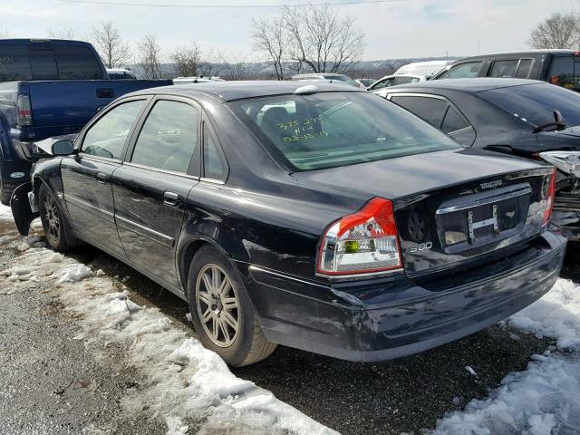 YV1TH592751403413 - 2005 VOLVO S80 2.5T BLACK photo 3