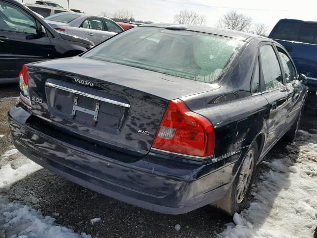 YV1TH592751403413 - 2005 VOLVO S80 2.5T BLACK photo 4