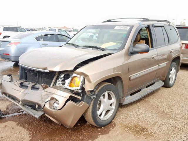 1GKDT13S222414307 - 2002 GMC ENVOY TAN photo 2