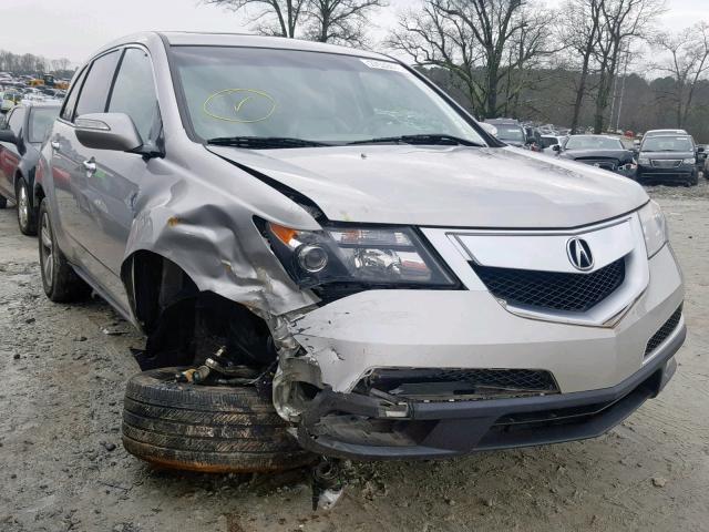 2HNYD2H25AH519108 - 2010 ACURA MDX SILVER photo 1