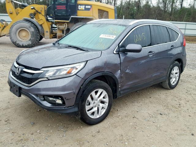 2HKRM3H77FH534106 - 2015 HONDA CR-V EXL GRAY photo 2