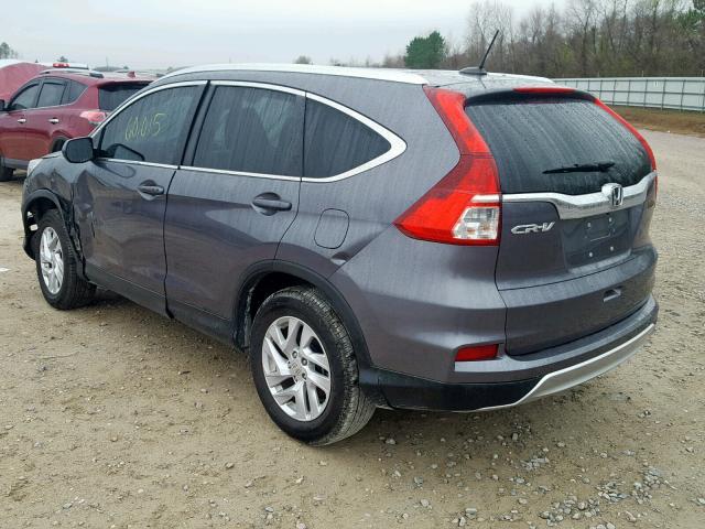 2HKRM3H77FH534106 - 2015 HONDA CR-V EXL GRAY photo 3