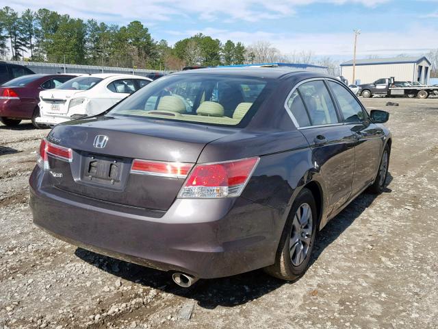 1HGCP2F46CA118844 - 2012 HONDA ACCORD LXP BROWN photo 4