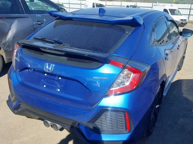 SHHFK7H44JU430524 - 2018 HONDA CIVIC SPOR BLUE photo 4