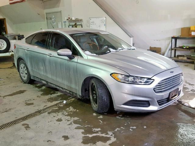 3FA6P0G77DR373203 - 2013 FORD FUSION S SILVER photo 1