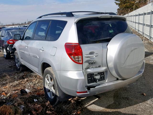 JTMBK31V085056419 - 2008 TOYOTA RAV4 LIMIT SILVER photo 3