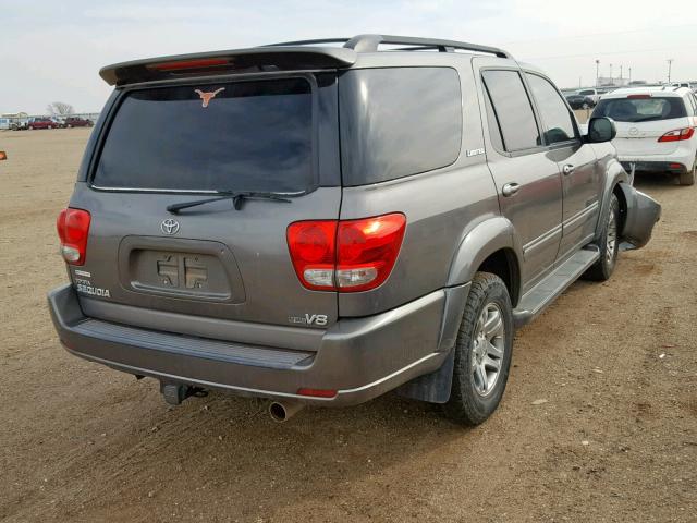 5TDZT38AX5S249200 - 2005 TOYOTA SEQUOIA LI GRAY photo 4