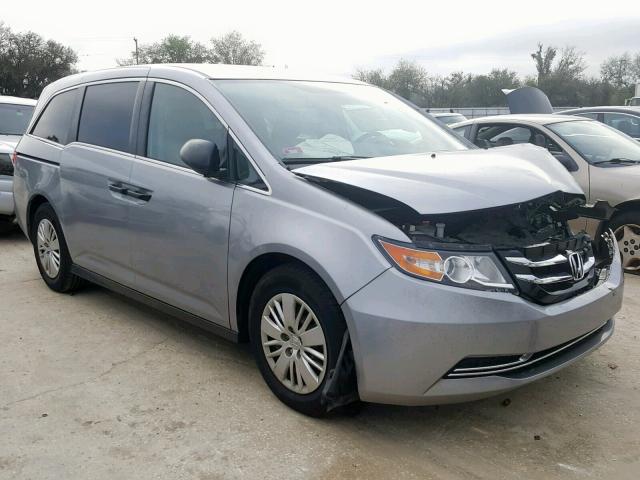 5FNRL5H21GB056770 - 2016 HONDA ODYSSEY LX SILVER photo 1