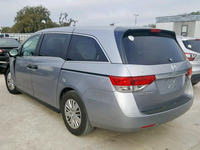 5FNRL5H21GB056770 - 2016 HONDA ODYSSEY LX SILVER photo 3