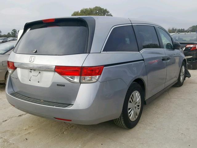 5FNRL5H21GB056770 - 2016 HONDA ODYSSEY LX SILVER photo 4