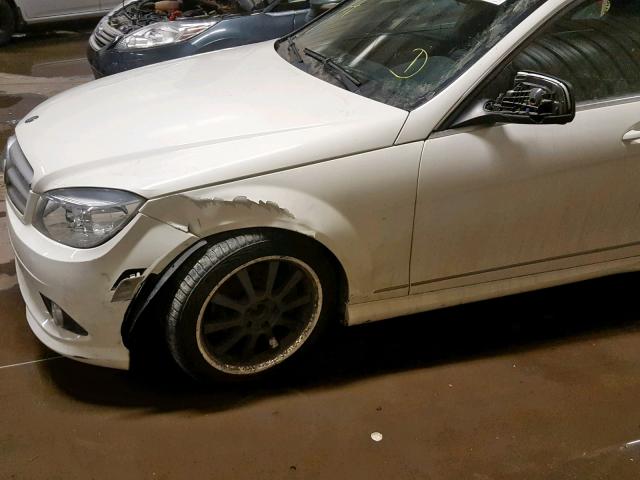 WDDGF85X39F328126 - 2009 MERCEDES-BENZ C 230 4MAT WHITE photo 9