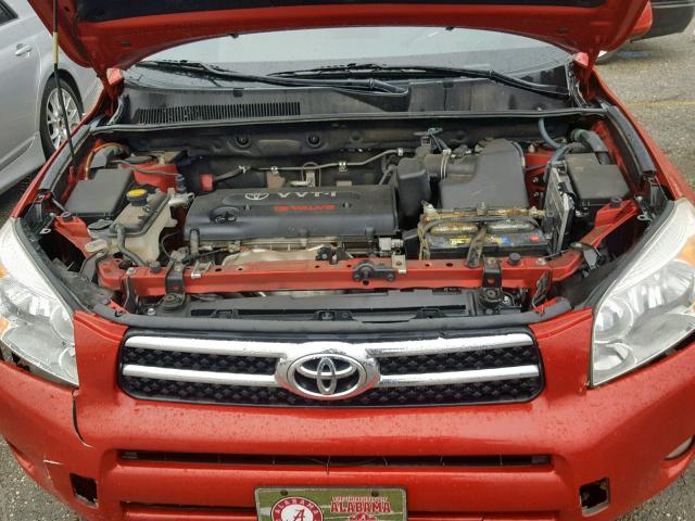 JTMZD31V186061051 - 2008 TOYOTA RAV4 LIMIT RED photo 7